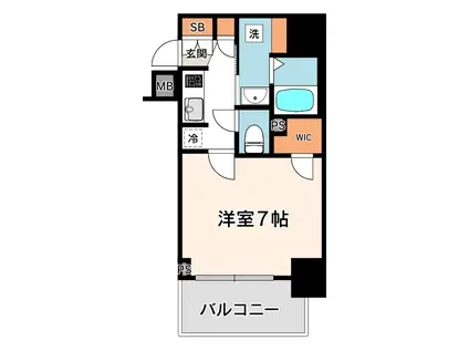 レオンコンフォート本町(1K/7階)の間取り写真