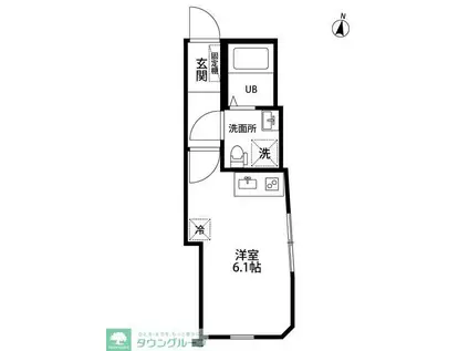 SBメゾン江北(ワンルーム/2階)の間取り写真