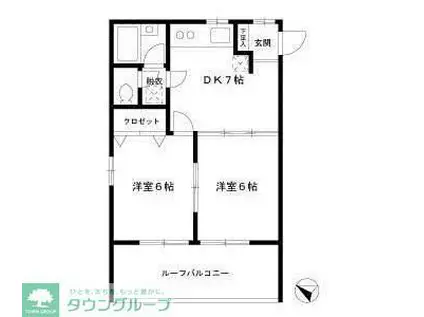 MYT.FLAT(2DK/2階)の間取り写真
