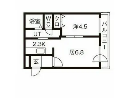 SIRIUSTOWN(1LDK/4階)の間取り写真