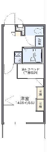 レオパレス東今宿(1K/1階)の間取り写真