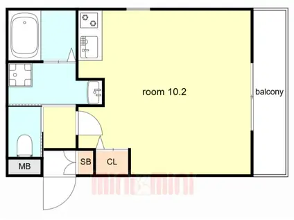 ワコーレヴィアーノ垂水塩屋町(ワンルーム/3階)の間取り写真