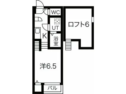 アインスグリュック(1K/1階)の間取り写真