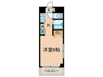 グラン・フロシャイム(1K/1階)の間取り写真