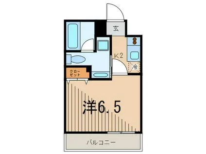 レジディア新川(1K/4階)の間取り写真