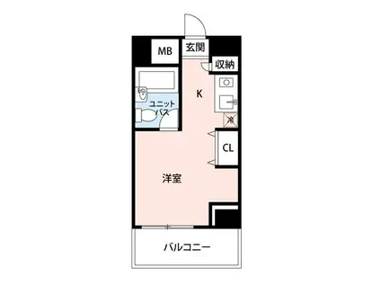 マイナビSTAY麻布台ヒルズ(ワンルーム/9階)の間取り写真