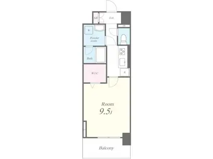 キャナルテラス品川(1K/7階)の間取り写真