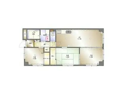 アメニティコーワ(3LDK/3階)の間取り写真