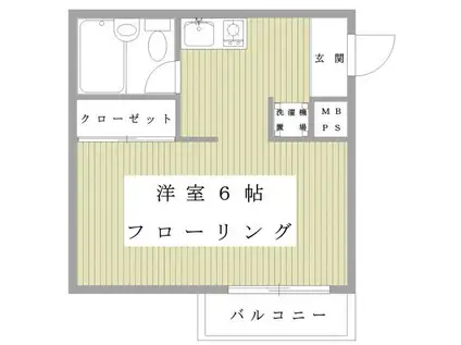 ファインコート石塚(1K/3階)の間取り写真