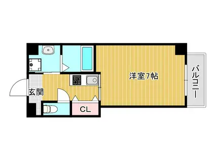 SUNSUN ABC(1K/8階)の間取り写真