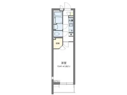 クレイノビッグアロー(1K/3階)の間取り写真