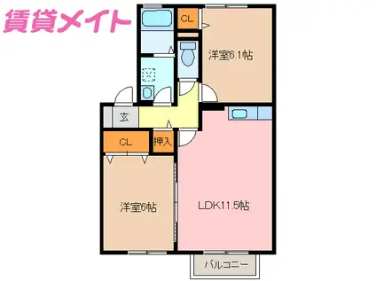 コンフォリア東上野(1K/9階)の間取り写真