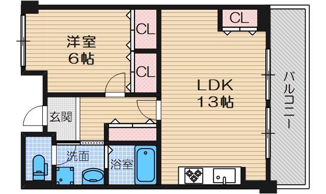 ハイムボナール(1LDK/2階)の間取り写真