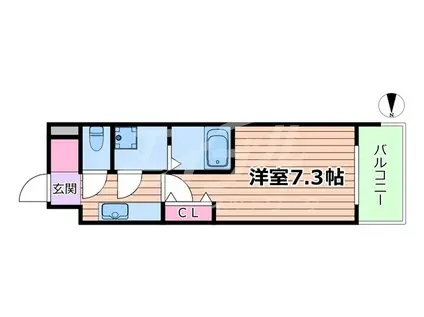 GROOVE今福鶴見(1K/4階)の間取り写真