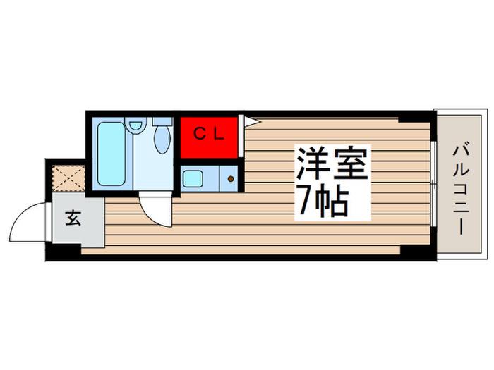 VILLAGE HOUSE千葉南(ワンルーム/1階)の間取り写真