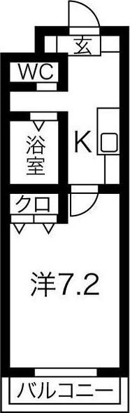 A・CITY志段味(1K/5階)の間取り写真