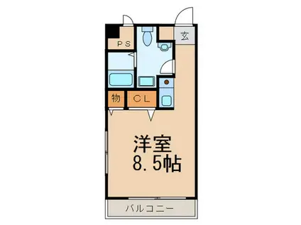 パークアベニュー22(ワンルーム/7階)の間取り写真