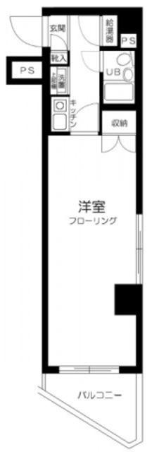 クロムハイツ(1K/2階)の間取り写真