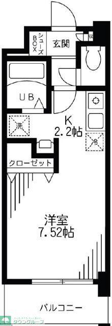 プリムローズM壱番館(1K/1階)の間取り写真