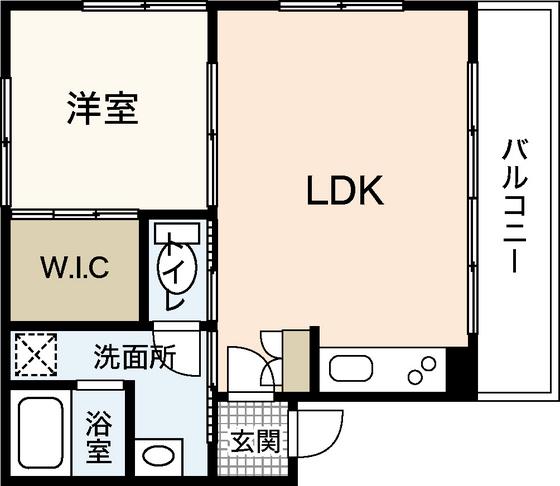 平岡ファミリービル大宮(1LDK/2階)の間取り写真