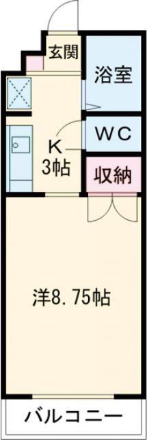 メゾンドニュースリー(1K/3階)の間取り写真
