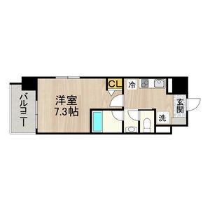 CITY SPIRE 名古屋本陣(1K/9階)の間取り写真