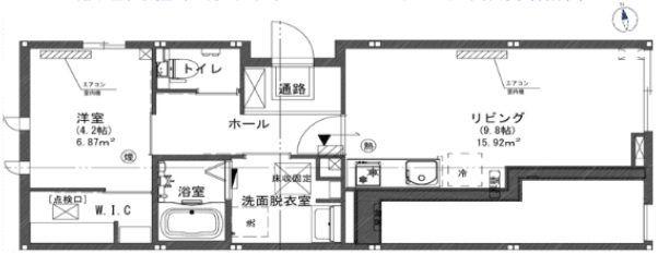 EDITION本蓮沼(1LDK/1階)の間取り写真