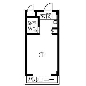 リリーフ明日香新石切(ワンルーム/4階)の間取り写真