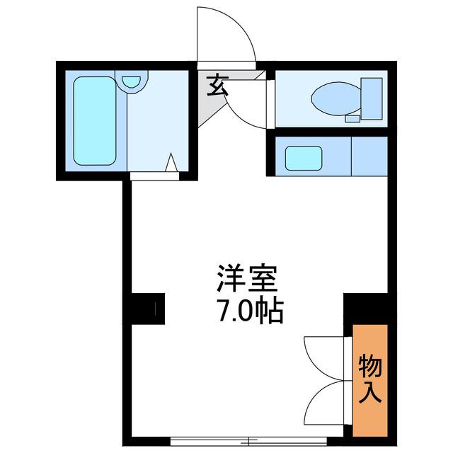シティプラザ17(ワンルーム/1階)の間取り写真