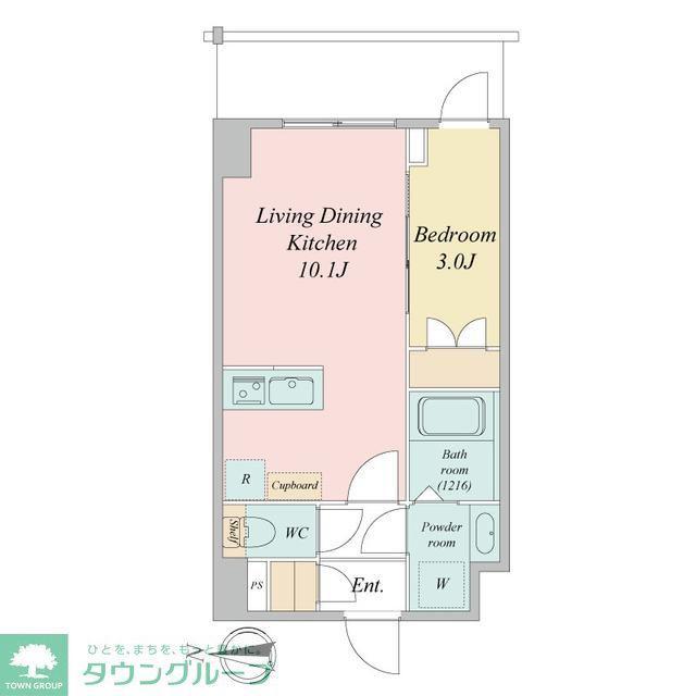 LIME RESIDENCE KAWAGUCHI イースト(1LDK/4階)の間取り写真
