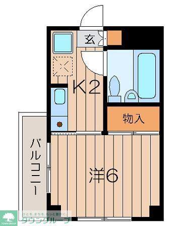 シノックス・プラザ(1K/6階)の間取り写真