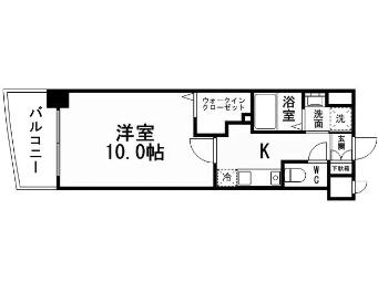 サンシャインプリンセス五番街(1K/12階)の間取り写真