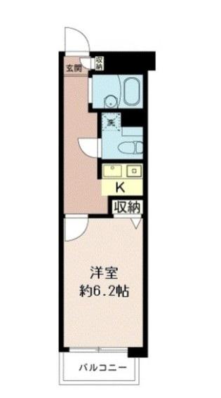 プラザ飯田橋(1K/3階)の間取り写真