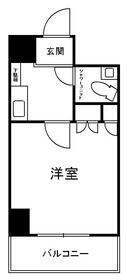 新丸子ダイカンプラザシティⅠ(1K/3階)の間取り写真