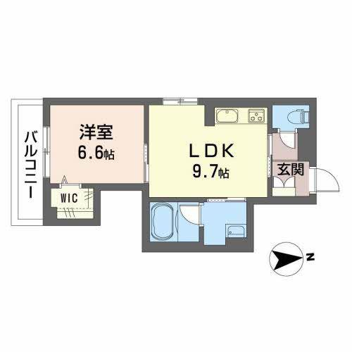 LA ROUTE(1LDK/3階)の間取り写真