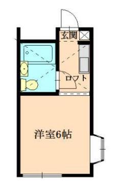 レモンホーム共和(ワンルーム/2階)の間取り写真