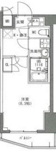 S-RESIDENCE雑司ヶ谷(1K/4階)の間取り写真