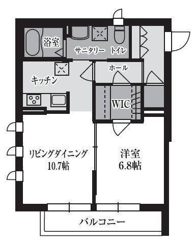 TS GARDEN川崎大師(1LDK/2階)の間取り写真