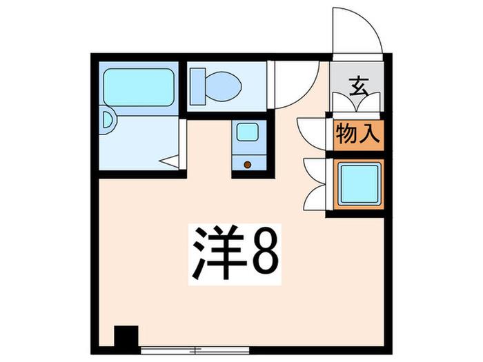ATTIC天王町(ワンルーム/3階)の間取り写真