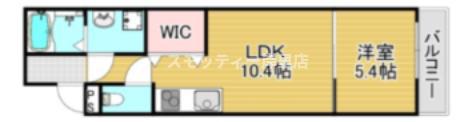 フジパレス北加賀屋ウエスト(1LDK/2階)の間取り写真