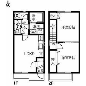 DUPLEX国王257(2LDK/1階)の間取り写真