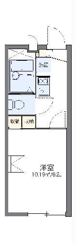 レオパレスメローネVI(1K/2階)の間取り写真