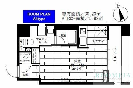 ステージグランデ蔵前(ワンルーム/11階)の間取り写真
