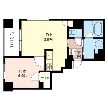 グレースメゾン神保町(1LDK/4階)の間取り写真