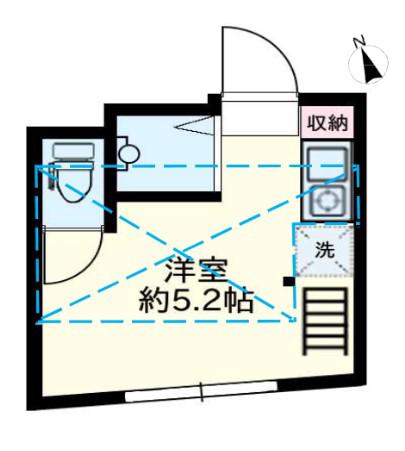 アーバンプレイス西早稲田III(ワンルーム/2階)の間取り写真