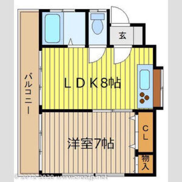 ステップツウ(1DK/1階)の間取り写真