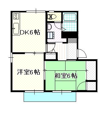 グランヴィア I(2DK/1階)の間取り写真