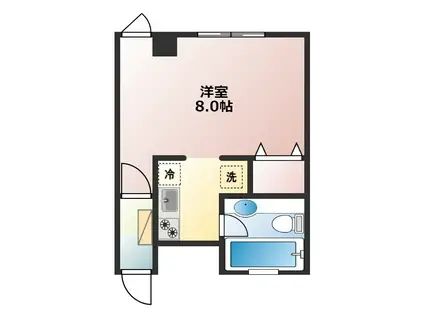 メゾン115(1K/4階)の間取り写真