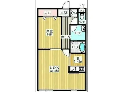 NEXTIII(1LDK/3階)の間取り写真