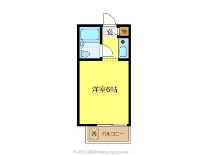 ロージェ朝霞台(ワンルーム/2階)の間取り写真